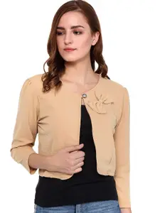 Moda Rapido Textured Bow Crop Shrug