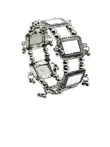 Sangria Oxidised Beaded Bangle