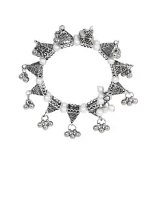 Sangria Oxidised Beaded Bangle