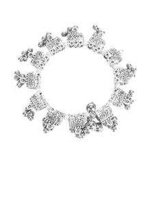 Sangria Oxidized Beaded Bangle