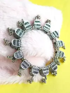 Sangria Oxidised Beaded Bangle