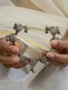 Sangria Oxidised Beaded Bangle