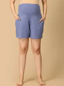 The Mom Store Women High-Rise Lounge Shorts
