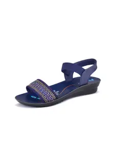 PENNEN Women Printed Open Toe Flats