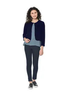 Moda Rapido Textured Bow Crop Shrug