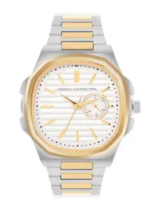 French Connection Men Stainless Steel Bracelet Style Straps Analogue Watch FCB1TM