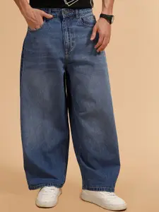 WROGN Men Comfort Mid-Rise Light Fade Pure Cotton Jeans