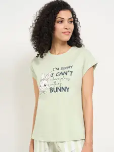 Dreamz by Pantaloons Printed Pure Cotton Lounge T-Shirt