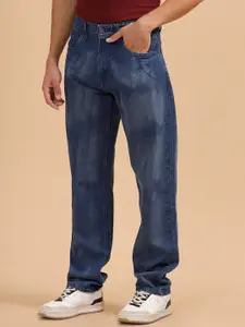 WROGN Men Comfort Relaxed Fit Mid-Rise Light Fade Pure Cotton Jeans