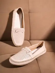 ID Women Perforations Loafers