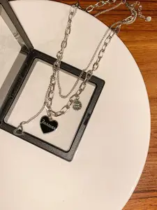 KRENOZ Heart Engraved Forever Necklace