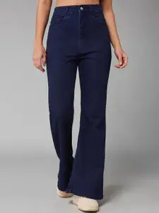 DOLCE CRUDO Women Bootcut High-Rise Stretchable Jeans