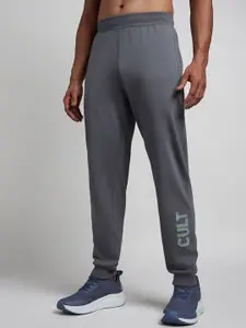 CULT Men Dark Grey Club Brand Carrier Joggers