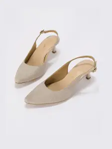 Forever Glam by Pantaloons Women PU Embellished Kitten Pumps