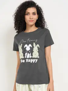 Dreamz by Pantaloons Printed Pure Cotton Lounge T-Shirt