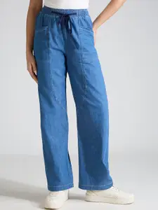 TARAMA Women Regular Fit High-Rise Jeans