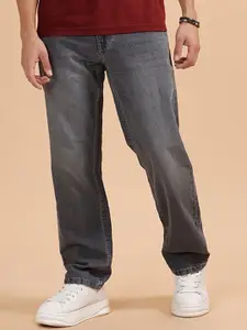 WROGN Men Comfort Relaxed Fit Mid-Rise Light Fade Pure Cotton Jeans