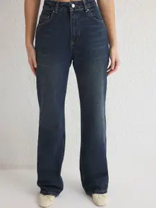 Trendyol Women Regular Fit Mid-Rise Light Fade Cotton Jeans