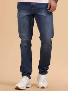 WROGN Men Comfort Slim Fit Mid-Rise Light Fade Jeans