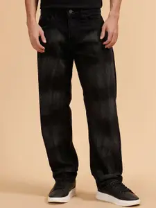 WROGN Men Comfort Relaxed Fit Mid-Rise Light Fade Low Distress Jeans