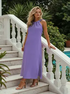 Trendyol Women Maternity Linen Sleeveless Maxi Dress