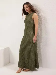 Trendyol Women Self Design Maxi Dress