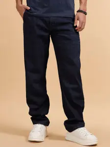 WROGN Men Comfort Relaxed Fit Mid-Rise Pure Cotton Jeans