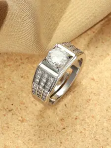 SALTY Men Luminous Crystal Adjustable Finger Ring