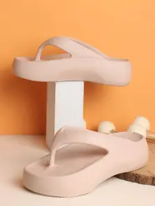 SUKUN Women Solid Flip-Flops