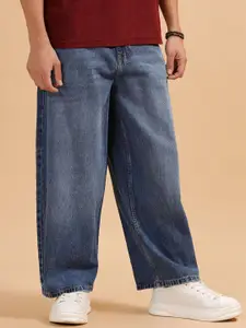 WROGN Men Comfort Mid-Rise Light Fade Pure Cotton Jeans