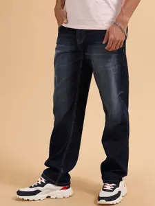 WROGN Men Comfort Relaxed Fit Mid-Rise Light Fade Pure Cotton Jeans