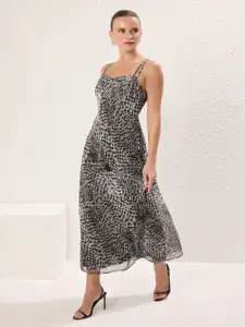 Trendyol Women Animal Printed Sleeveless  A-Line Maxi Dress