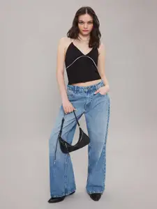 Trendyol Women Cotton Styled Back Crop Top