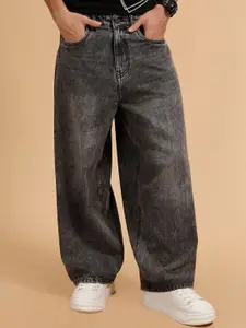 WROGN Men Comfort Mid-Rise Light Fade Pure Cotton Jeans