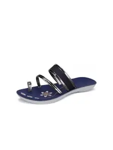 PENNEN Women One Toe Flats with No Back Strap