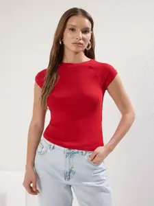 Trendyol Women Solid Fitted Top