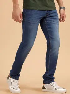 WROGN Men Comfort Slim Fit Mid-Rise Light Fade Jeans