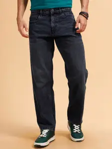 WROGN Men Comfort Relaxed Fit Mid-Rise Light Fade Pure Cotton Jeans