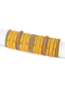 RIJOLI Set Of 66 Embellished Bangle Set
