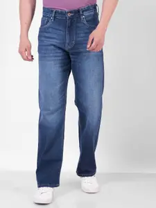 Numero Uno Men Wide Leg Mid-Rise Heavy Fade Stretchable Jeans