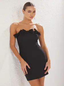 Trendyol Women Strapless Bodycon Dress