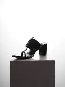 Froh Feet Block Pointed Toe Ethnic - Embellished Sandals Heels