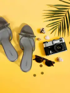 Mochi Women Textured Block Sandals