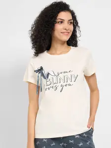 Dreamz by Pantaloons Printed Pure Cotton Lounge T-Shirt