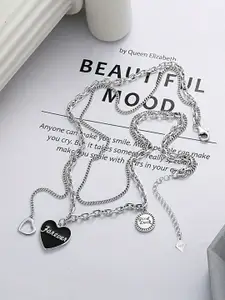 KRENOZ Heart Engraved Forever Necklace
