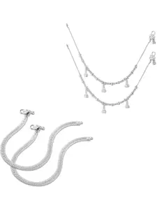 Heer Collection Set Of 2 Ghungroo Beaded Anklet