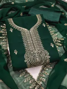 HMP Fashion Embroidered Unstitched Dress Material