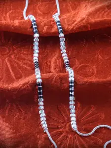 Lila Set Of 2 Silver-Plated Ghungroo Beaded Anklets