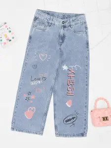 Pantaloons Junior Girls Regular Fit Mid-Rise Low Distress Jeans