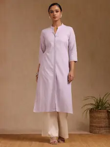 Soch Mandarin Collar Cotton Straight Kurta